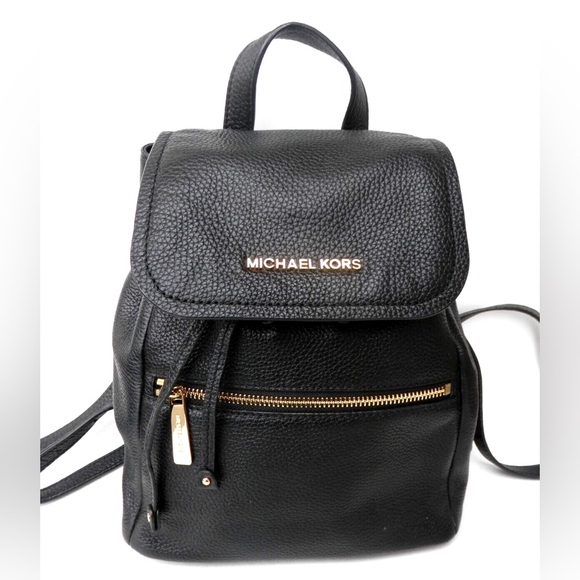 Michael Kors Other - MICHAEL KORS Rachel Large Flap Backpack Genuine Pebbled Leather